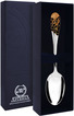 715ЛЖ03008 Серебряная чайная ложка «Роза» с золочением и черной эмалью