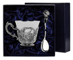 4230 Серебряный чайный набор «Королевская охота» с чернением
