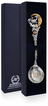 709ЛЖ00002 Серебряная чайная ложка «Зодиак Зодиака Скорпион» с золочением