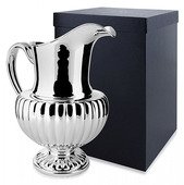 Серебряный кувшин «Рифленый» в подарочном футляре