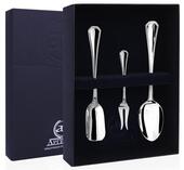 Набор чайный Элегант 3 пр. (совок+в лим+ л чайн) пр.925+футляр