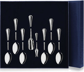 Серебряный чайный набор «Элегант» из 8 предметов в подарочном футляре