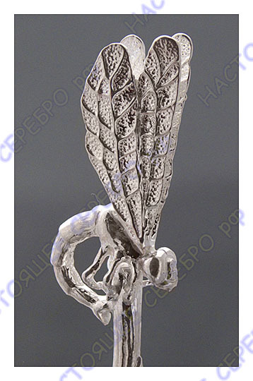 117СЧ03001 Серебряная ложка для заварки «Стрекоза»