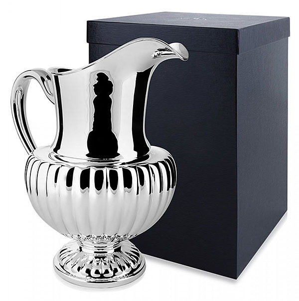 Серебряный кувшин «Рифленый» в подарочном футляре