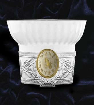 Серебряная чайная чашка «Знак зодиака Козерог»