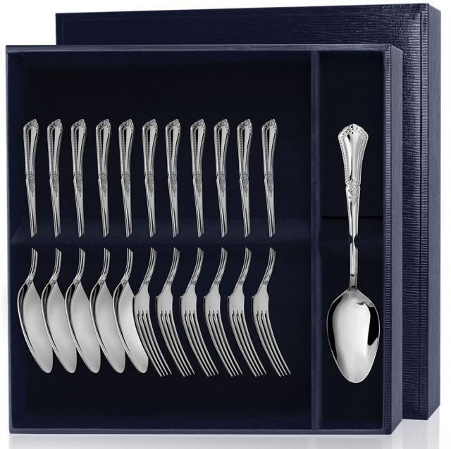 Набор десертный Фаворит (12 пр л+в)+футляр