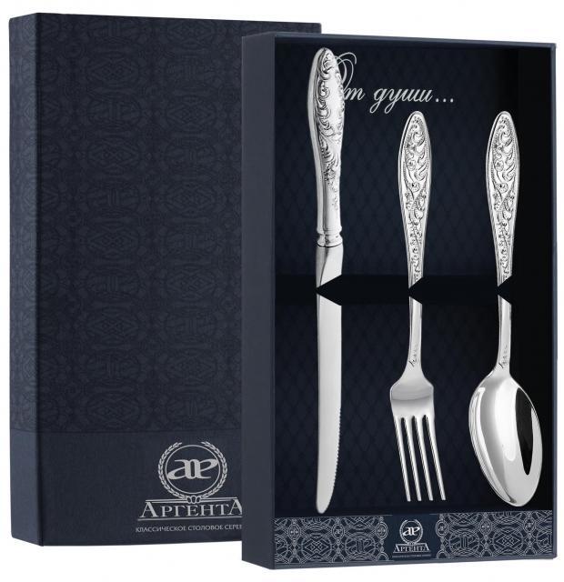 Набор столовый Морозко (3 пред. л+в+н) +футляр