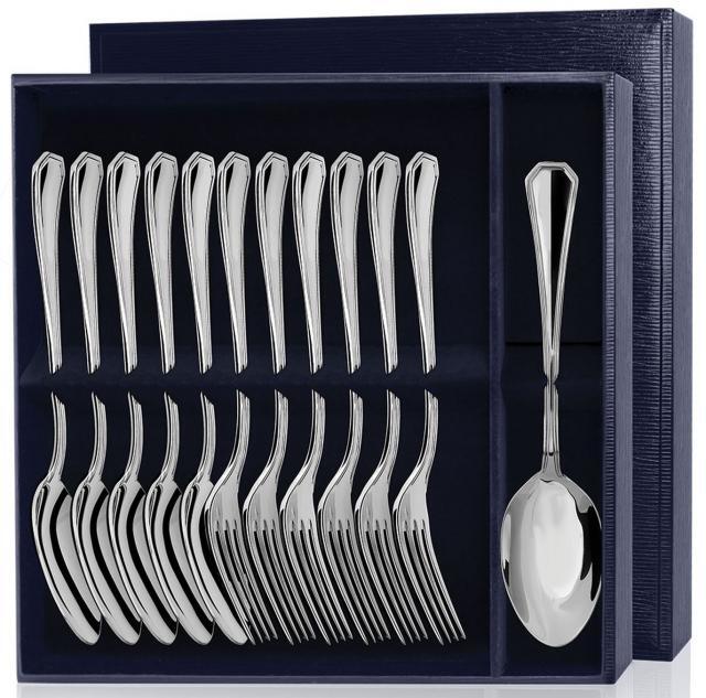 Набор столовый Элегант (12 пред. л+в) +футляр